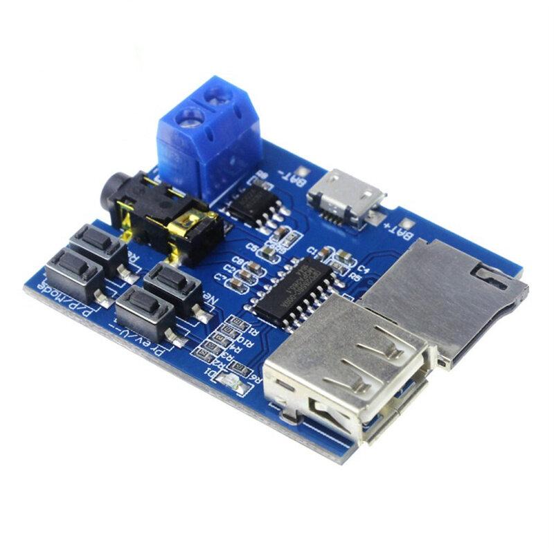 Плата неразрушающего декодера Mp3 Встроенный усилитель, mp3-модуль, mp3-декодер, TF-карта U, проигрыватель декодирования дисков