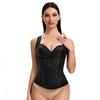 Sexy Women's Side Zipper Corset Vintage Corset Elastic Straps Shoulder Straps Ties Corsets Corset Bustier