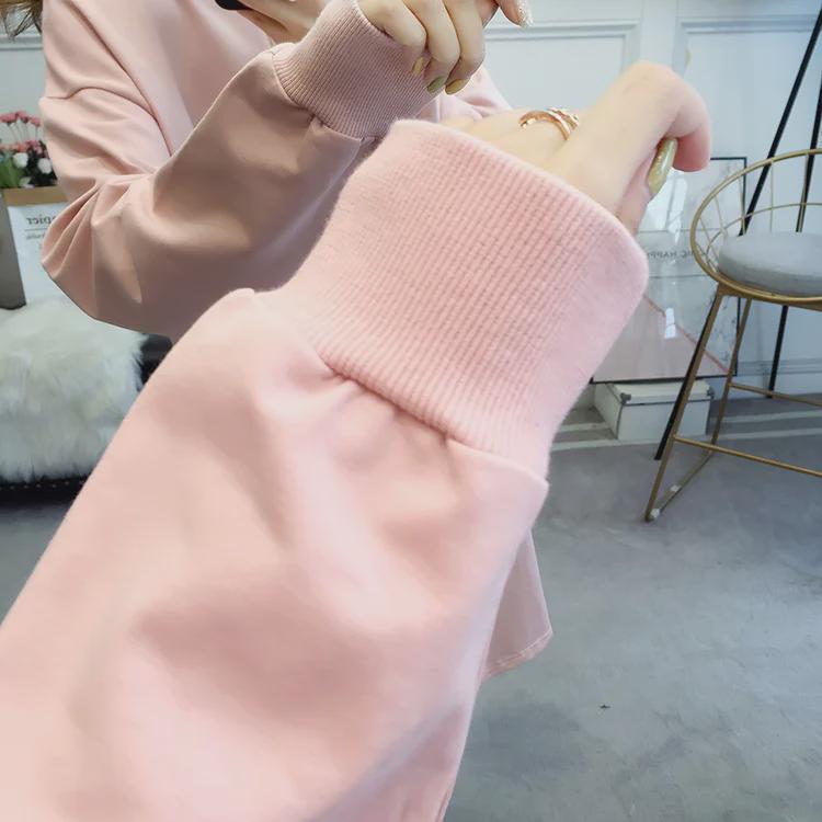 Корейский свободный свитер с длинными рукавами для беременных на весну/осень