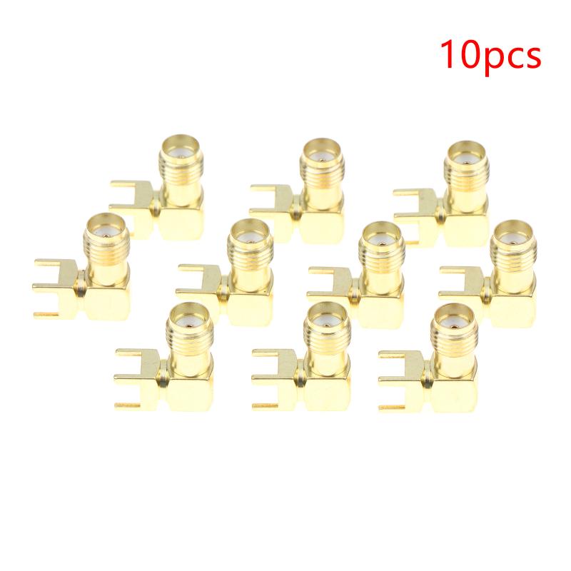 10/20Pcs Sma-Kwe Angled Sma Rf Connector Socket 90-Degree Angled Four-Pin Sma Female Connector W External Thread Internal Bore