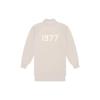 Fear of God Essentials 1977 Серия 3/4 рукава Воротник-стойка Цифровой принт Толстовка Женские Топы Пшеничный FOG-SS22-67