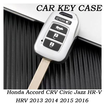 Новый чехол-накладка для ключа с 4 кнопками из ТПУ для Honda Accord CRV Civic Jazz HR-V HRV 2013 2014 2015 2016, аксессуары для защиты ключа