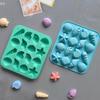 16 ячеек Силиконовые формы Ракушка Конх Морская звезда Океанская силиконовая форма Сделай сам Пудинг Лед Конфеты Шоколад Торт Форма для выпечки