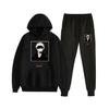 Fashion Autumn/Winter Anime Jujutsu Kaisen Harajuku Streetwear Men's Suit Fleece Hoodie + Trousers Thick Warm Sports Suit