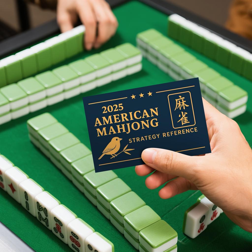 Плитки маджонга 2025, Плитки американского маджонга с печатью крупным шрифтом, 4 листа Набор правил 2025 последней редакции, Легко читаемые плитки маджонга