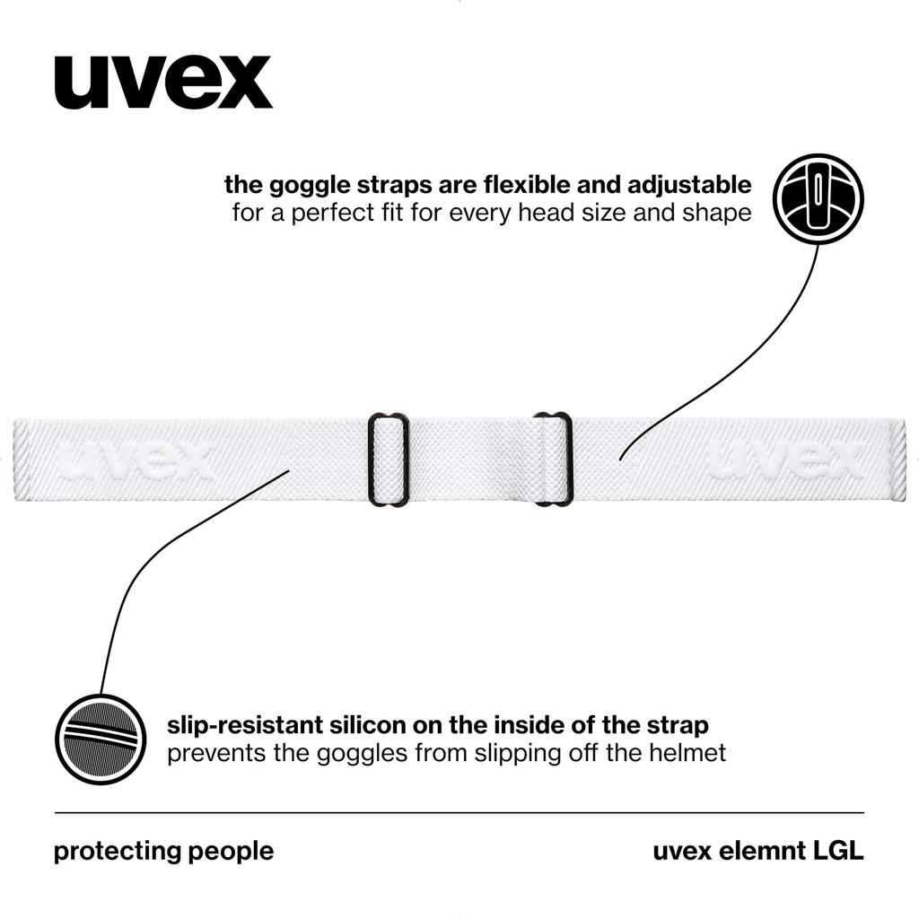 Uvex Двойные очки для лыж и сноуборда Element LGL Детские очки, Линза, Антизапотевание, Совместимые,