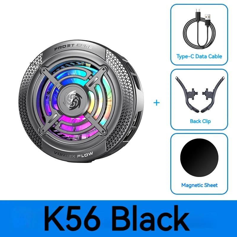 2IN1 Magnetic Clip Semiconductor Phone Cooler RGB Ambient Light Portable Game Cooling Fan for iPhone 17 Samsung S25 Xiaomi