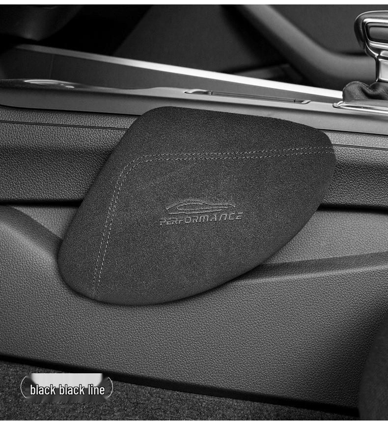 Car Essential: Alcantara Knee Support Cushion for Long-Distance Driving