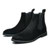 Dropshipping Men Boots Luxury Retro Elegant Chelsea Boots Men Cow Suede Leather Lovers' Shoes Plus Size 38-48