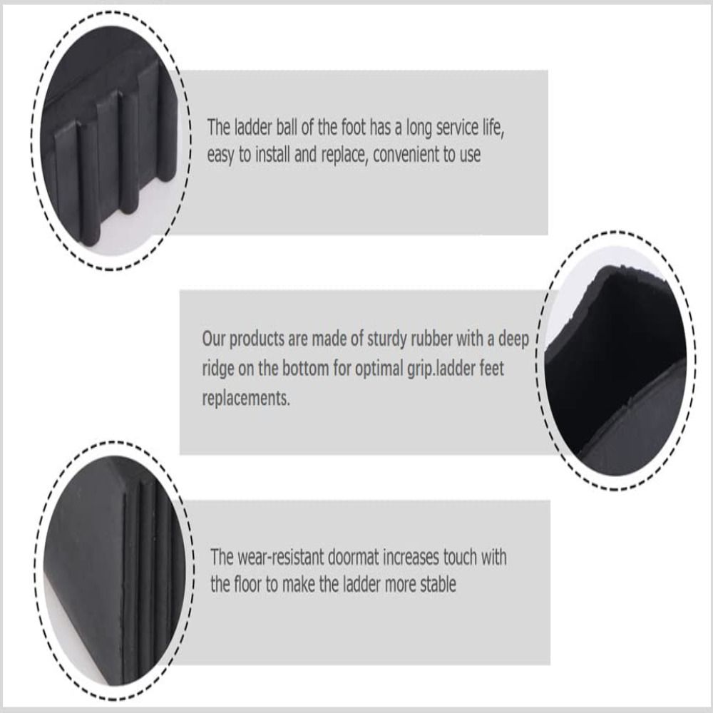 Accessories Lengthen Replace Buffer Ladder Foot Cover Floor Mat Cover Non-Slip