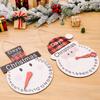 1 шт. Рождественский домашний декор календарь обратного отсчета креативные деревянные настенные календари Санта Клаус снеговик рождественская елка декор