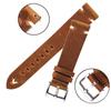 Leather Watchband Black Dark Brown Oil Wax Leather Watch Strap Italian 18mm 20mm 22mm Quick Release Watch Belt Cowhide Handmade