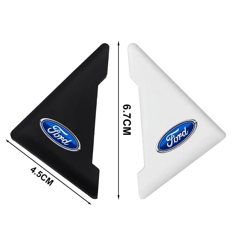 Car Sticker Hot For Ford 2PCS Silicone Car Door Corner Cover Bumper Crash Scratch Protector For Ford Fiesta EcoSport Ranger Mond