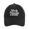 NICK&NICOLE NN DOTCOM SIGNATURE BALL cap_VINTAGE Black CREAM