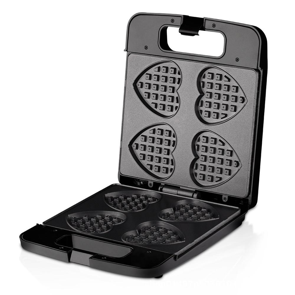 Вафельница в форме сердца с антипригарным покрытием 4 бельгийские вафельницы в форме сердца из нержавеющей стали, 1400 Вт