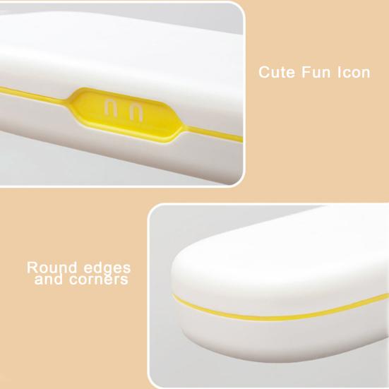 Large Capacity Pencil Box with Lid Lightweight Double Layer Design Dustproof Portable Pen Case