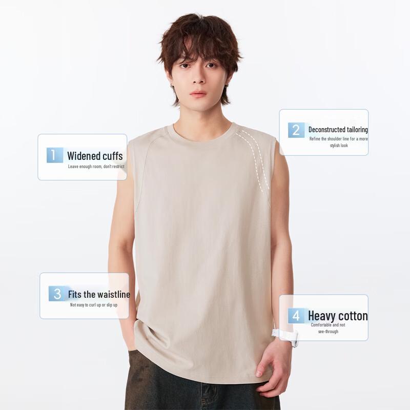 Warrior Men's Pure Cotton Sleeveless T-Shirt