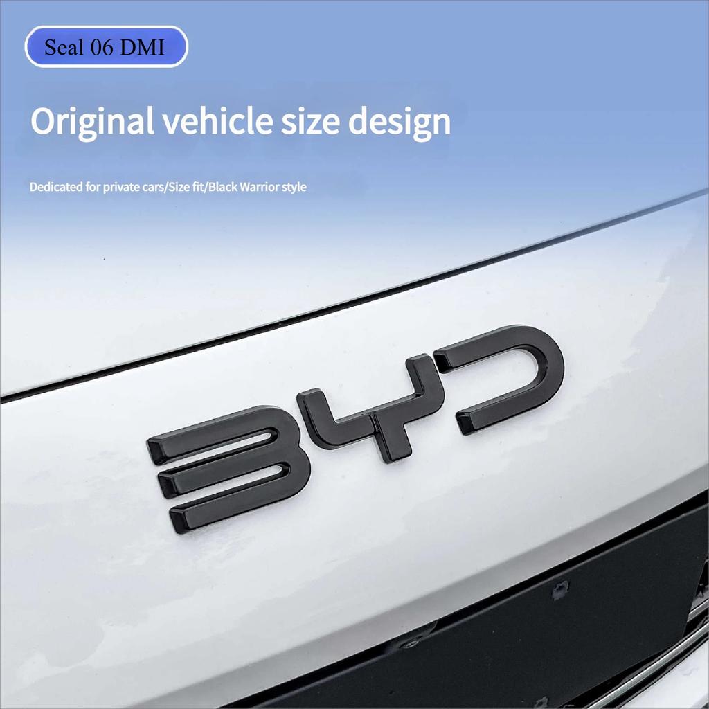 Для BYD Seal 06 DMI Seal 06 EV Модификация Переднего Эмблемы Автомобиля Черный Воин Значок Автомобиля Стили Покрытия Логотип из Углеродного Волокна