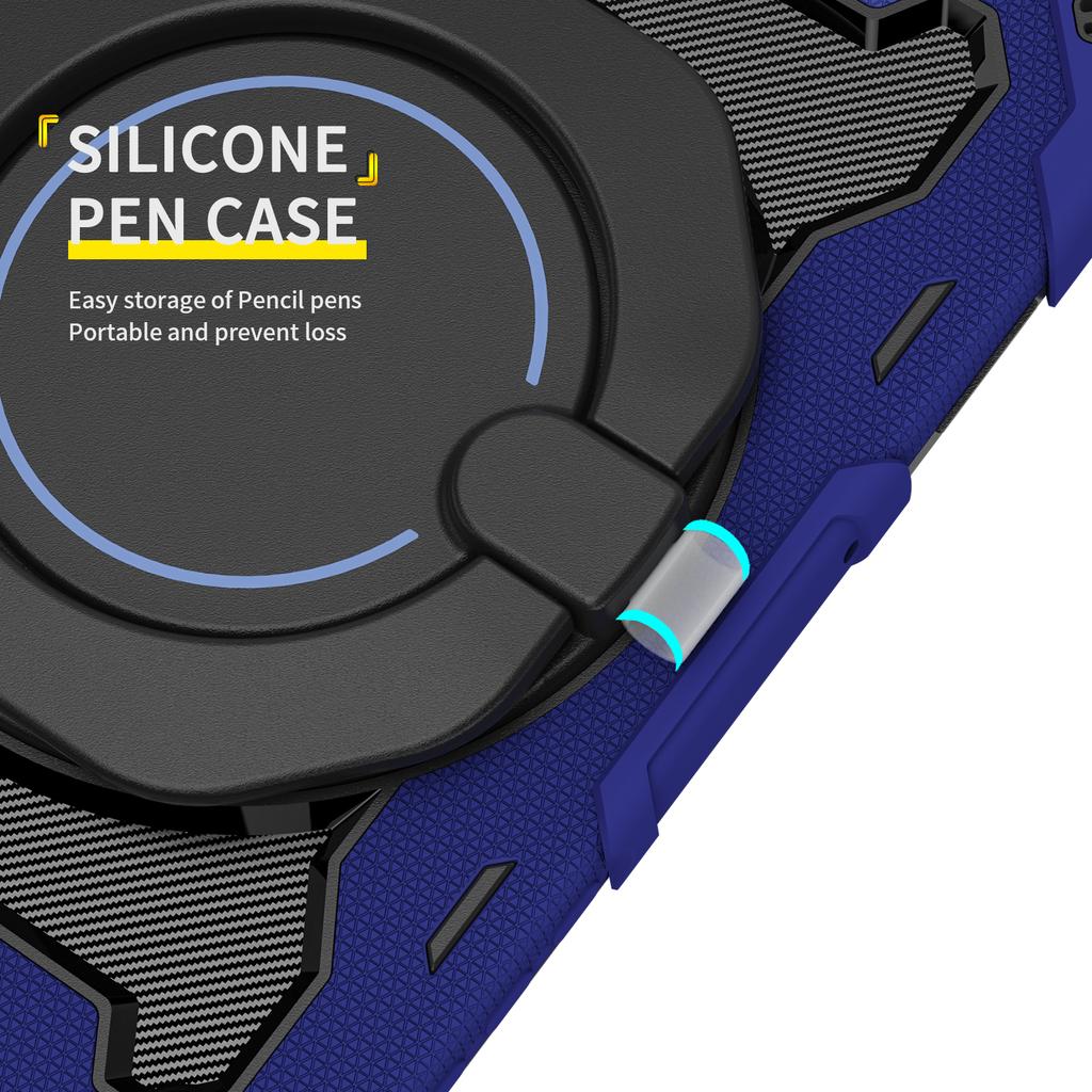 For Samsung Galaxy Tab A11+ Case with Kickstand PC + Silicone Shockproof Rugged Tablet Cover