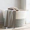 VidaXL Laundry Basket, Hamper with Handles, Laundry Chest with Storage, Bathroom Organizer, Grey 358474