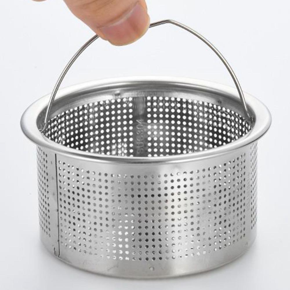 2PCS 7.6*6.6*4cm Deep Cup Basket Strainer 304 Stainless Steel Sink Drain Strainer For Kitchen