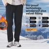 Men's Winter Windproof Waterproof Work Pants, Wear-Resistant, Dirt-Resistant, Plus Velvet Casual Sports Pants
