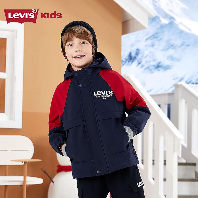 Levi's Детская ветровка с капюшоном на флисовой подкладке