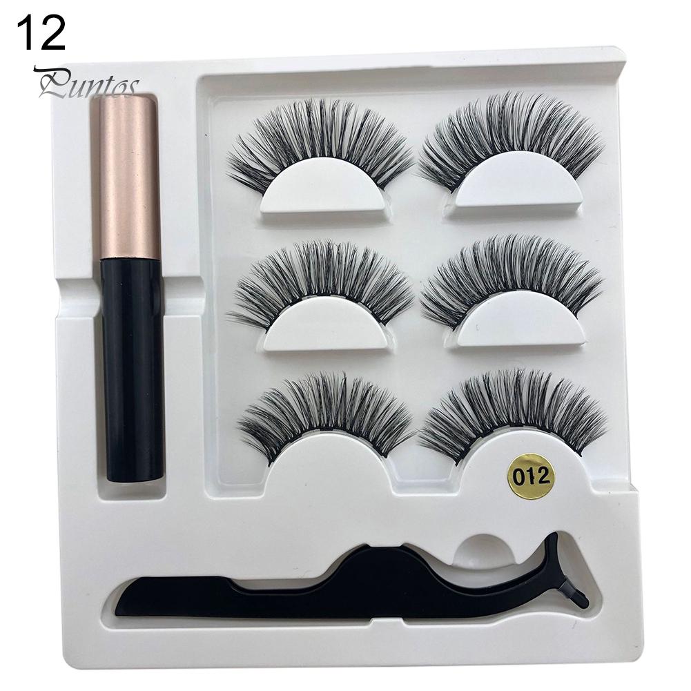 Puntos Стойкий женский макияж Магнитная подводка для глаз с набором пинцетов для накладных ресниц