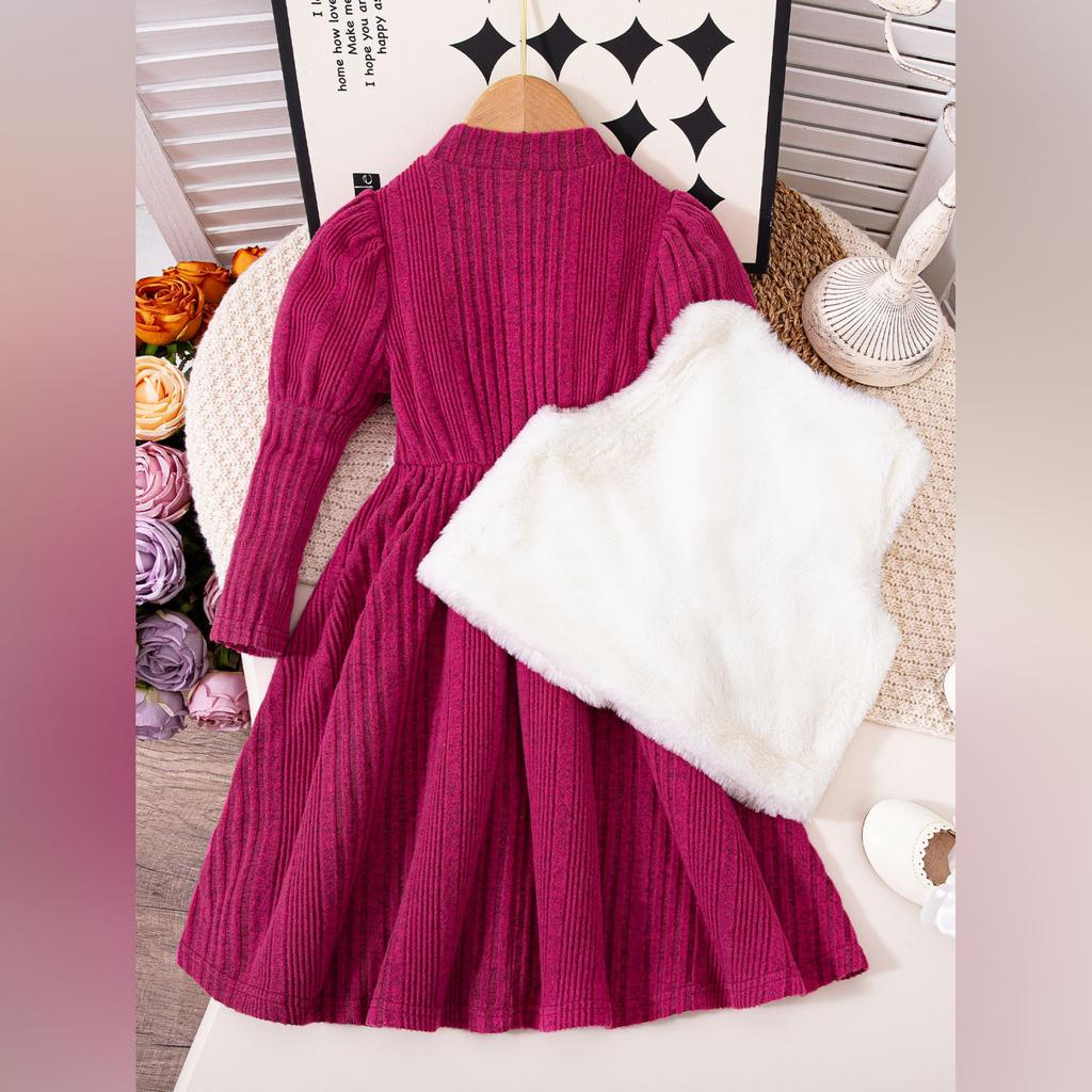 Kids' Casual Minimalist Versatile Dress