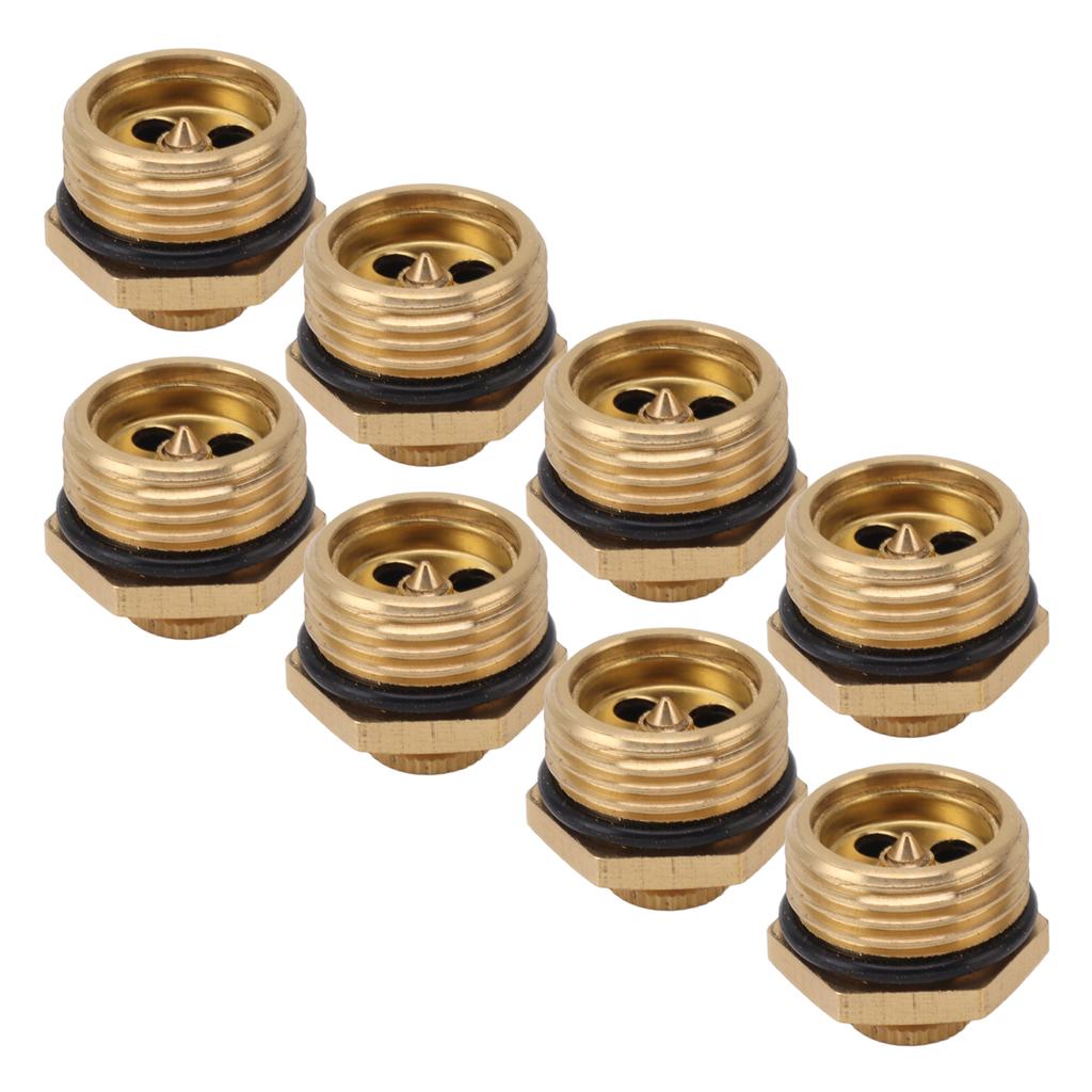 20 шт. латунных распылительных насадок 1/2 дюйма, регулируемые распылительные насадки для удаления пыли и охлаждения газона