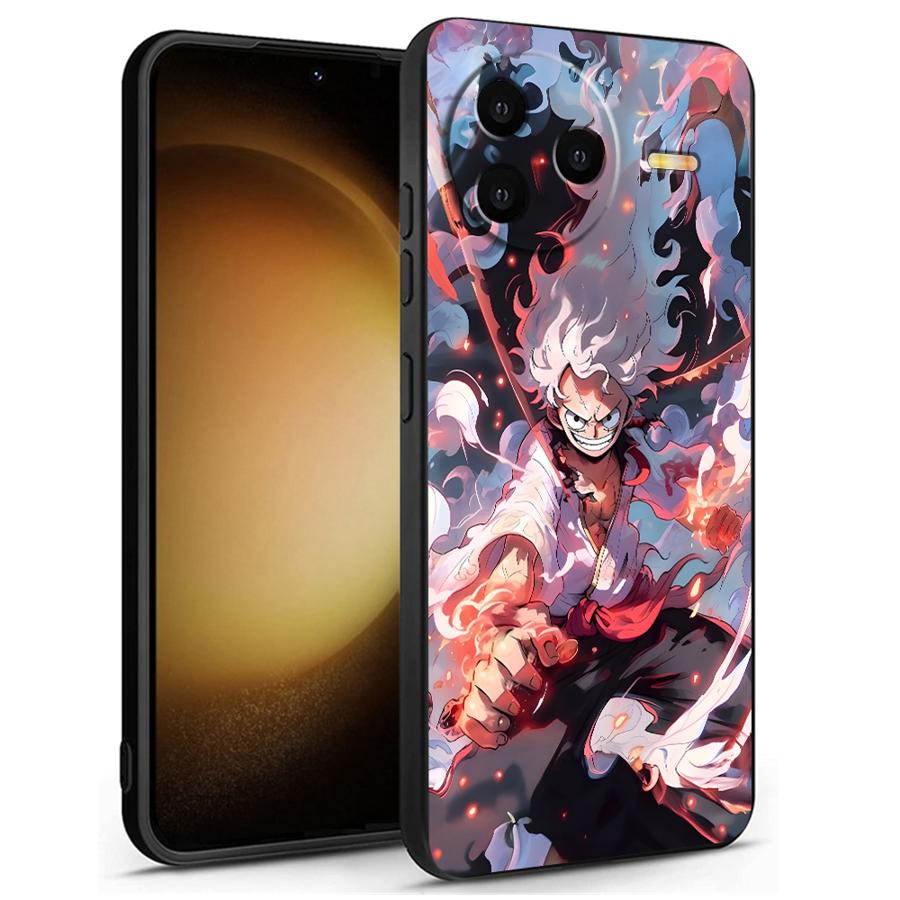 Чехол для Xiaomi Redmi 13C 9 K40 K80 Pro A3 A1 A2 Plus 14C 10 12C A5 A4 Черный Мягкий Чехол для Телефона One Piece Крутой Луффи