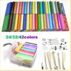 24/32/42 Colors of Oven-Bake Clay Blocks Polymer Clay Starter Kit With Tools