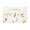 Sanrio Christmas Message Card Gold Line Santa Snowman JX 18-5 239526
