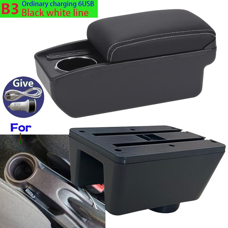 Для Seat Ibiza Armrest Box Для Seat Ibiza 6j Ibiza 6L Car Armrest Auto Storage Box Модернизированные детали Аксессуары для салона автомобиля