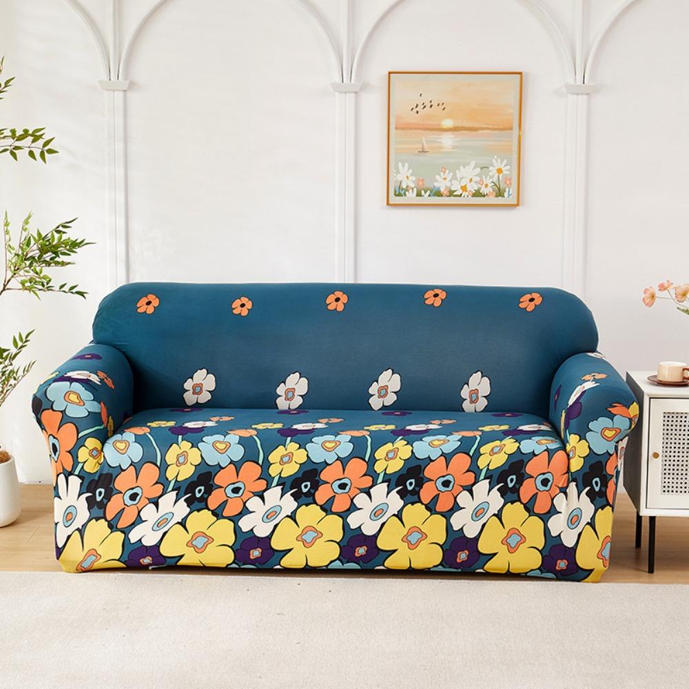 Эластичный диванный чехол с принтом Универсальный тянущийся протектор для дивана Защитник мебели