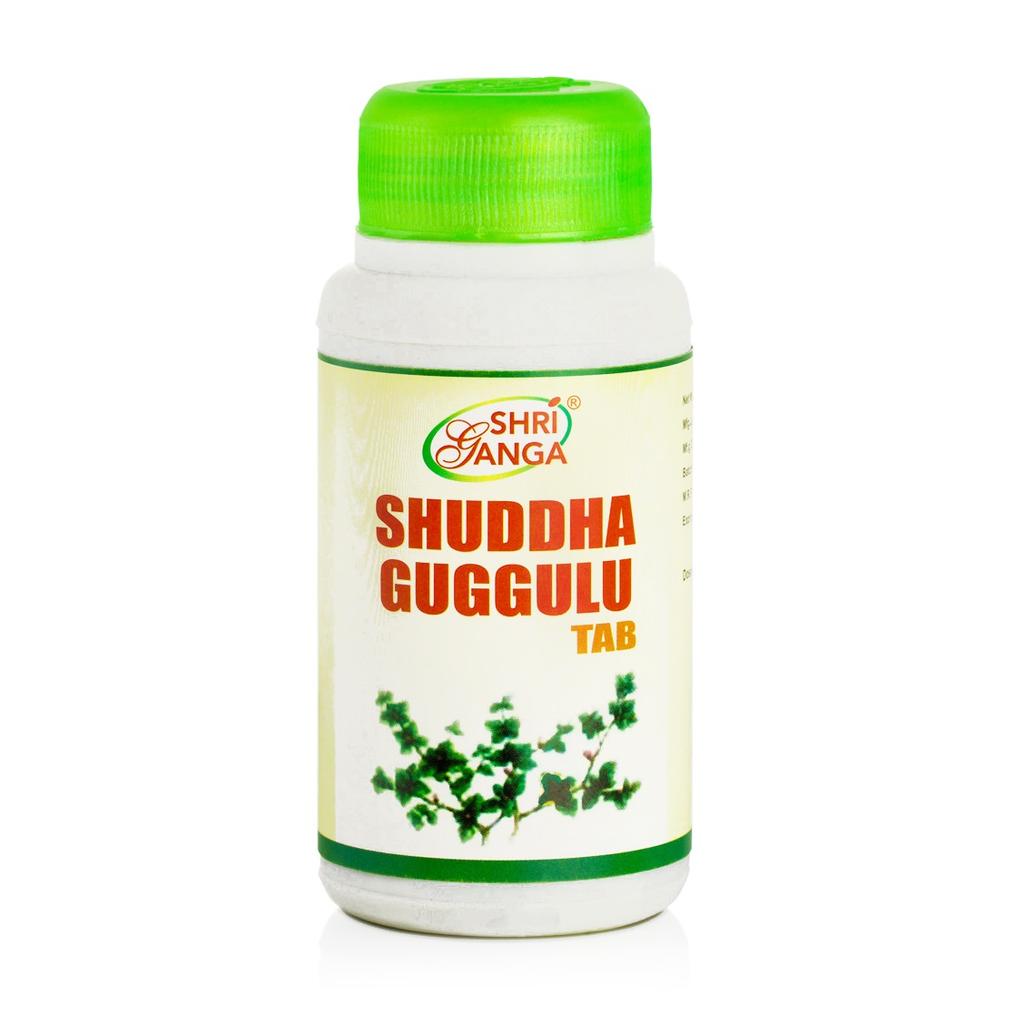 Шуддха Гуггул (120 таб, 750 мг), Shuddha Guggulu, Shri Ganga Pharmacy