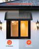 Awnings for Door Entrance, 24 x 24 in, Exterior Front Door Window Awnings with Drainage & ABS Bracket, Rain Snow Sun Protection, Overhang