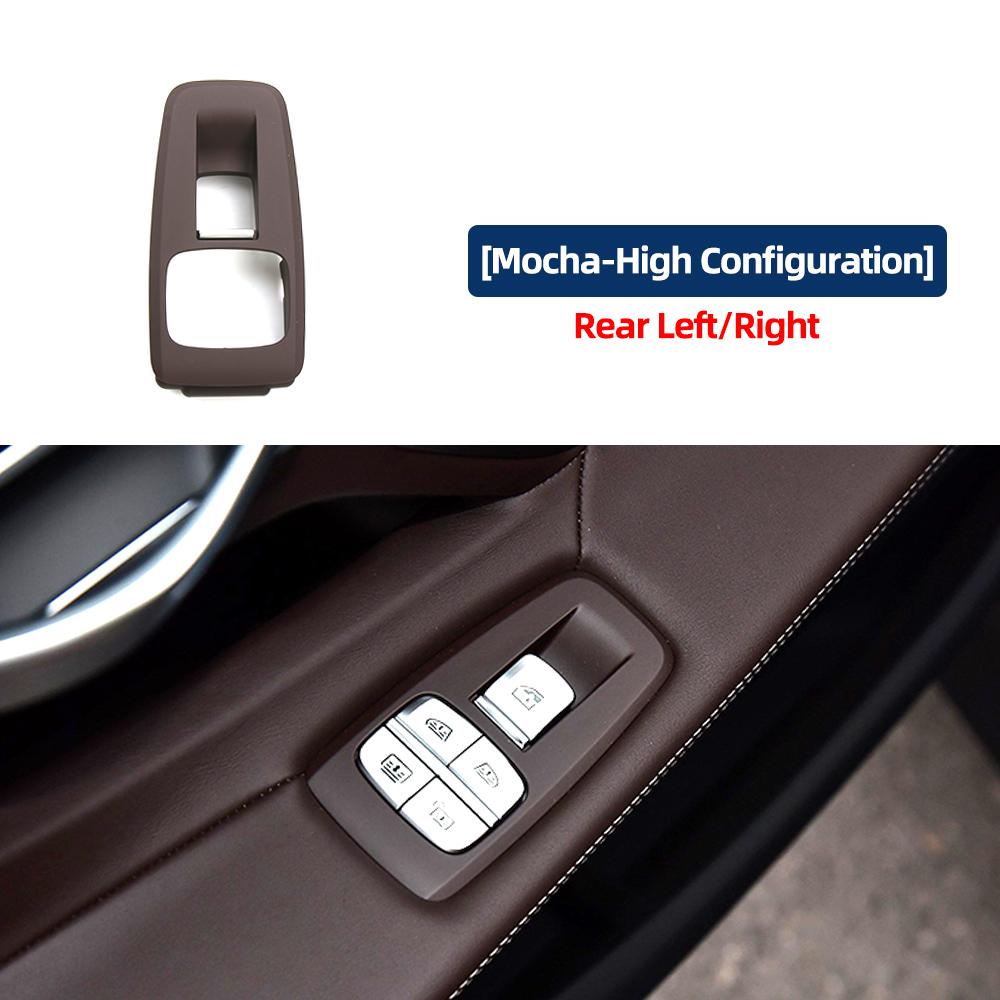 LHD Multiple Colors Car Front Left Right Window Lifter Switch Outer Frame Panel Cover For BMW 7 Series G12 2015-2023