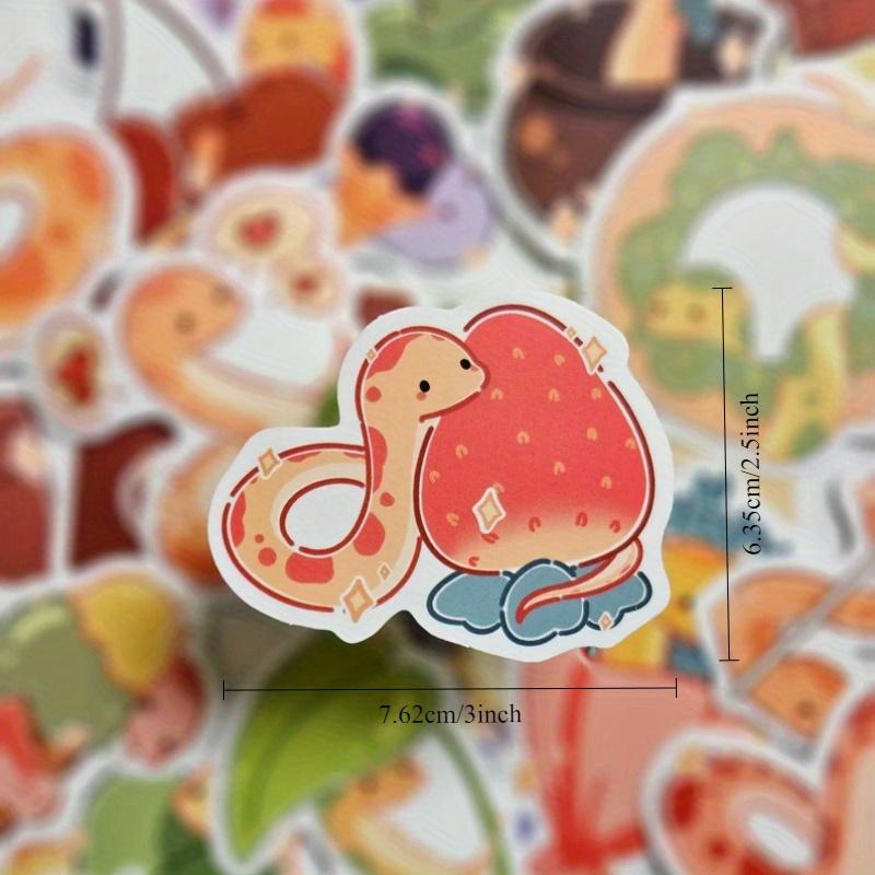 Милые наклейки со змеями, Прочные для ноутбука, автомобиля, багажа, скейтборда и многого другого - Идеально для подростков, взрослых, креативный декор и для подарков