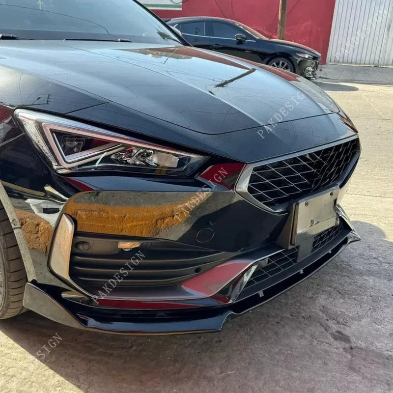 Front Bumper Lip Spoiler Splitter Diffuser for Seat Leon MK4 / Leon 4 KL S/S S/C S/T Cupra 2021-2024 Body Kit Accessories Tuning