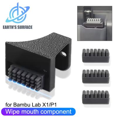 Части 3D-принтера Силиконовая щетка для очистки сопла для Bambu Lab P1 P1P P1S X1 X1C Очиститель печатающей головки для протирки головки 3D-принтера