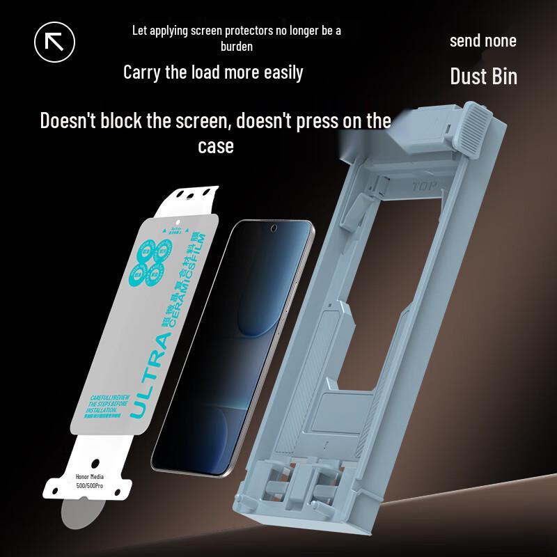 Smorss Honor 500 Anti-Peep Full Adhesive Ceramic Screen Protector