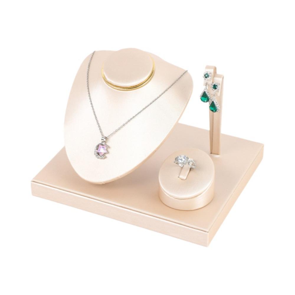 Multi-purpose Combination Set Jewelry Rack Fashion Jewelry Tray with Partitioned Table Display