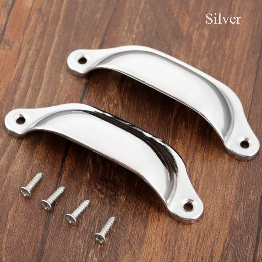 Antique Brass Dresser Furniture Shell Shape Cabinet Pulls Door Handle Drawer Knob Wardrobe Pulls