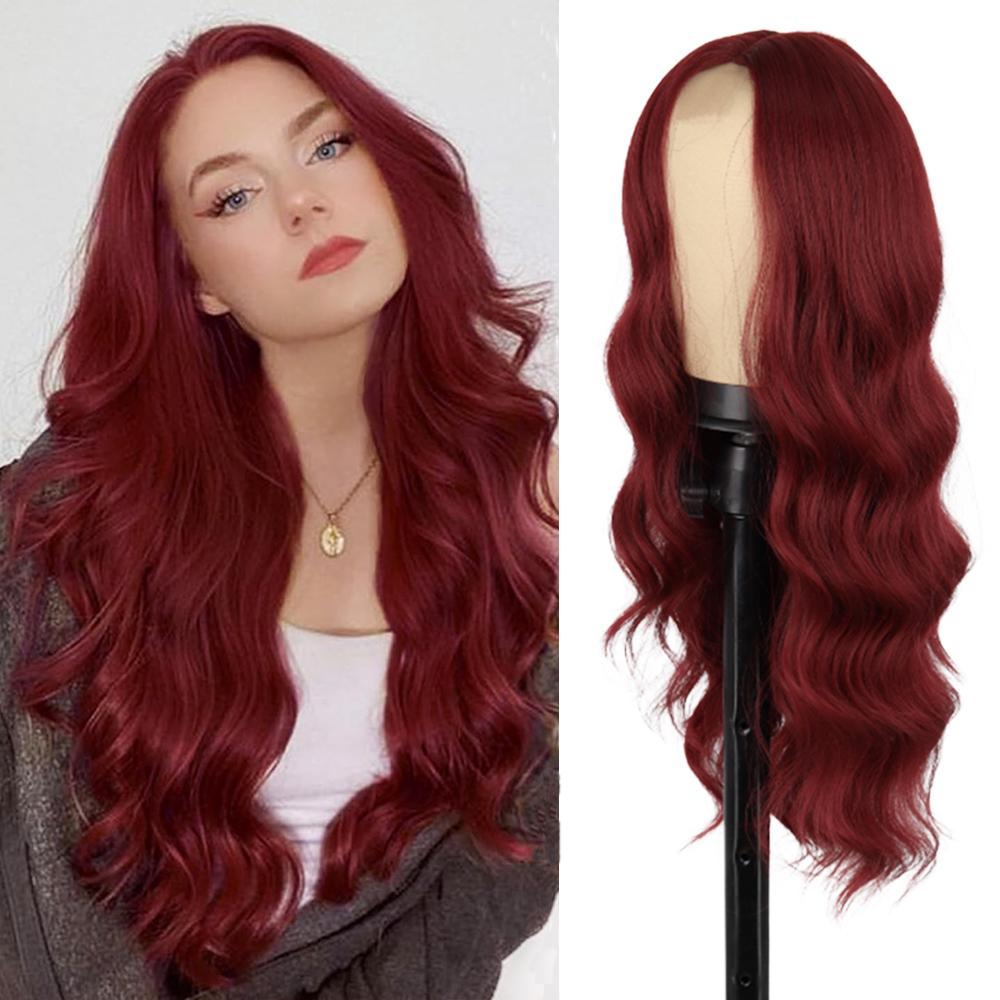 Синтетический длинный волнистый парик Длинные светлые парики для женщин Натуральные парики из волос Парики для косплея на Хэллоуин