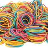 Набор из 400 эластичных резинок смешанного размера, разных цветов, прочные бытовые резинки для рукоделия, хранения и повседневного использования
