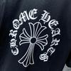 8010 CHROME HEARTS Лето 2026 Новая Высококачественная Хлопковая Круглый Вырез Свободная Большого Размера Мужская и Женская Футболка Футболка для Пары