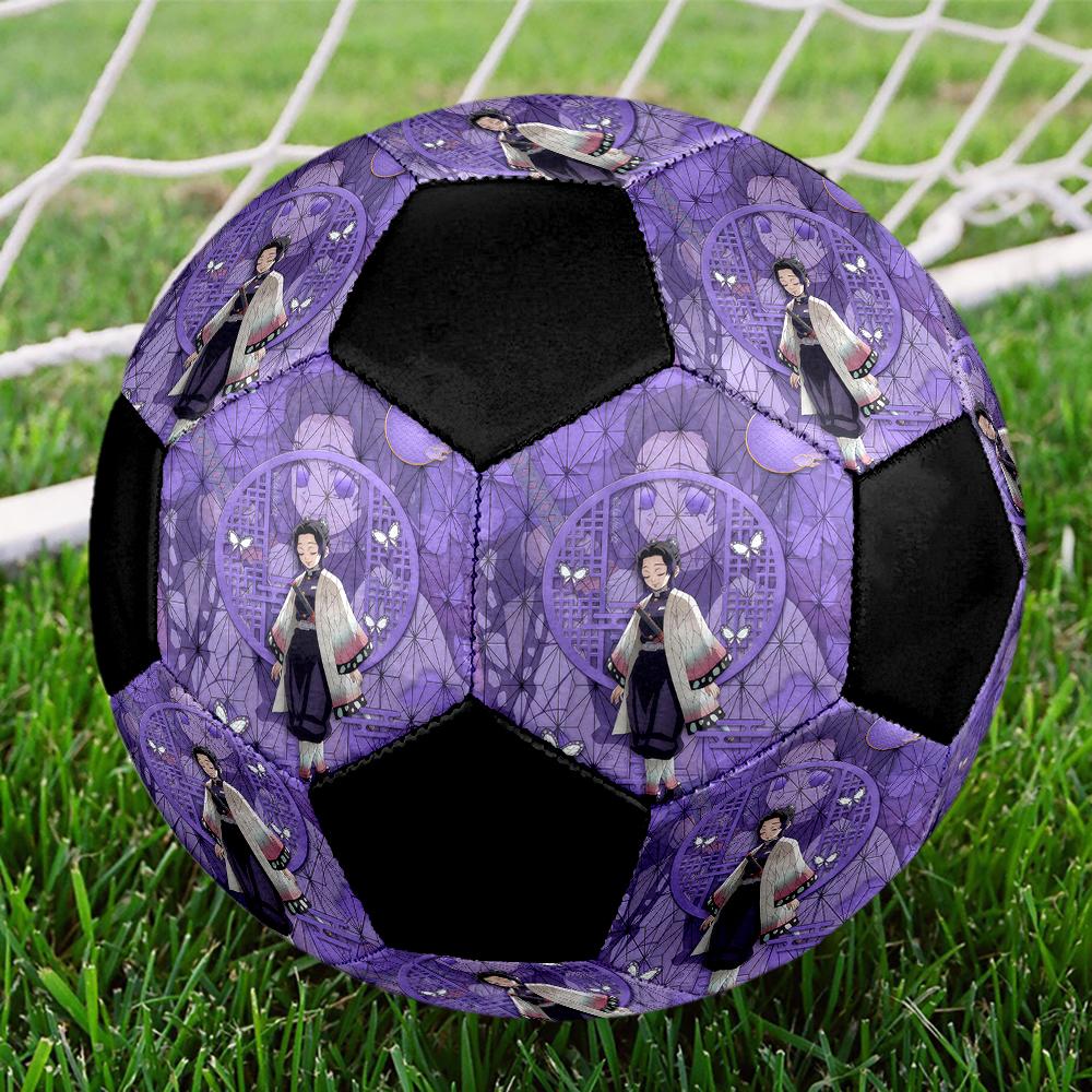 1pc Demon Slayer Kimetsu no Yaiba Football Soccer Ball Size 5 Indoor Soccer Ball Fashion Colorful Backyard Game -Great For Sports Fans Gift HE8
