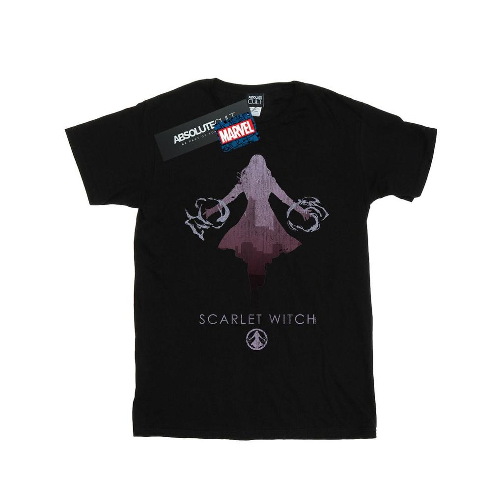 Marvel Mens Scarlet Witch Silhouette T-Shirt
