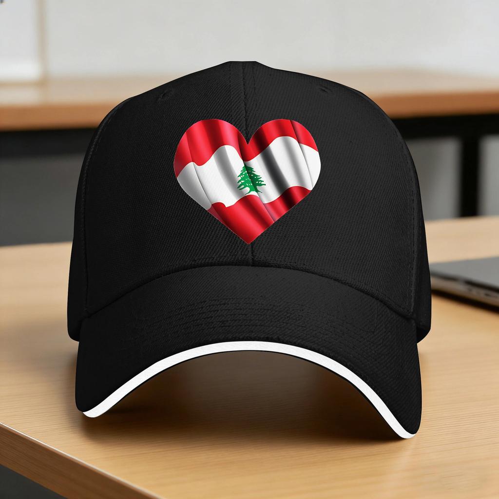 Lebanon Flag Sun Baseball Cap Summer Women Men Design Trucker Hat Adjustable Casual Hiking Fishing Baseball Caps